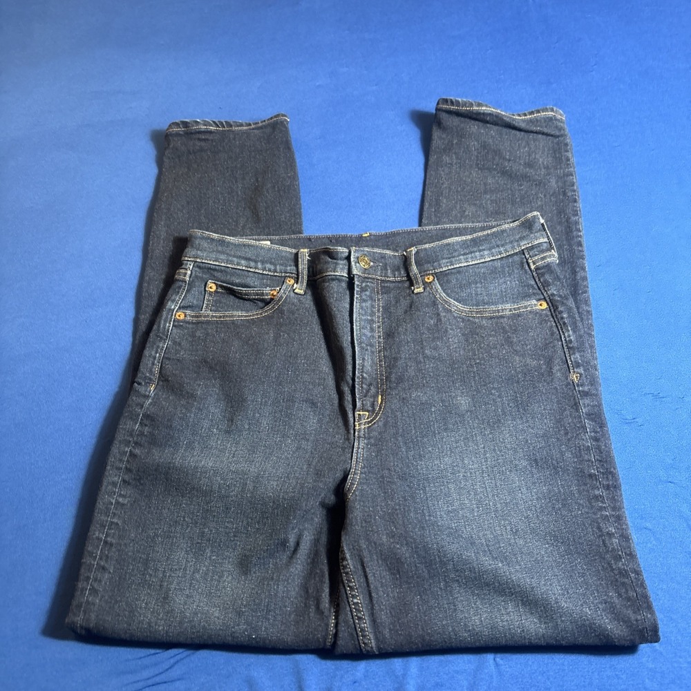 GAP Vintage Slim High Rise Denim Jeans Dark Wash Long Pants Women's Size 14T 32